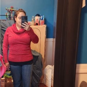 NWOT Apt 9 Red sparkle sweater too